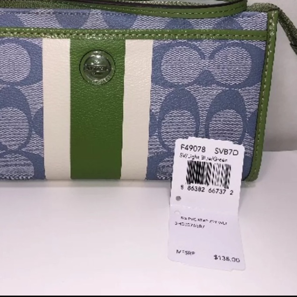 Coach Stripe Wristlet/Wallet - Picture 8 of 8